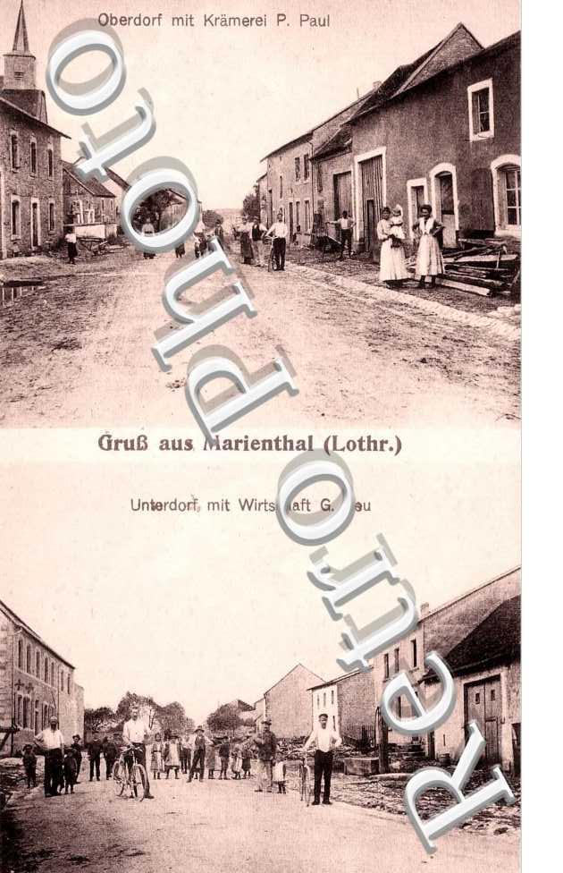 OBERDORF MIT KRAMEREI P. PAUL Unterdorf mit Wirtschaft G. Neu