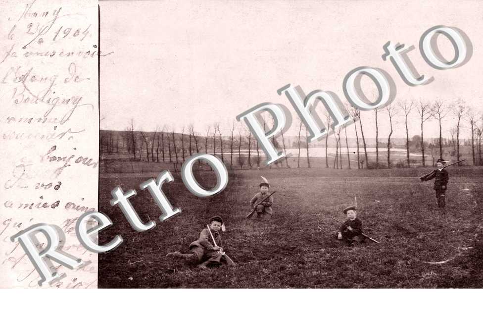 Enfants a la chasse