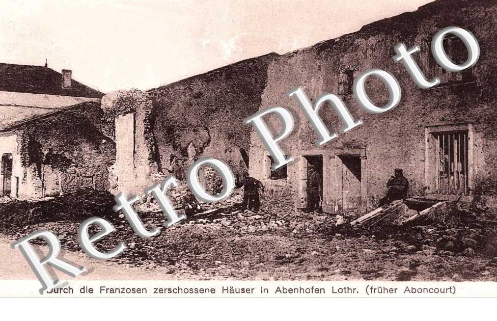 durch die franzosen zerschossene Hauser 1916