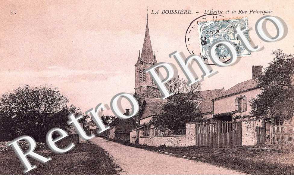 l&#039;eglise et la rue principale