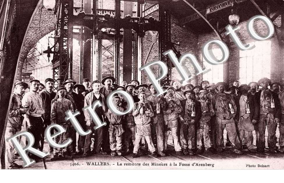 La remonte des mineurs a la fosse d&#039;Aremberg