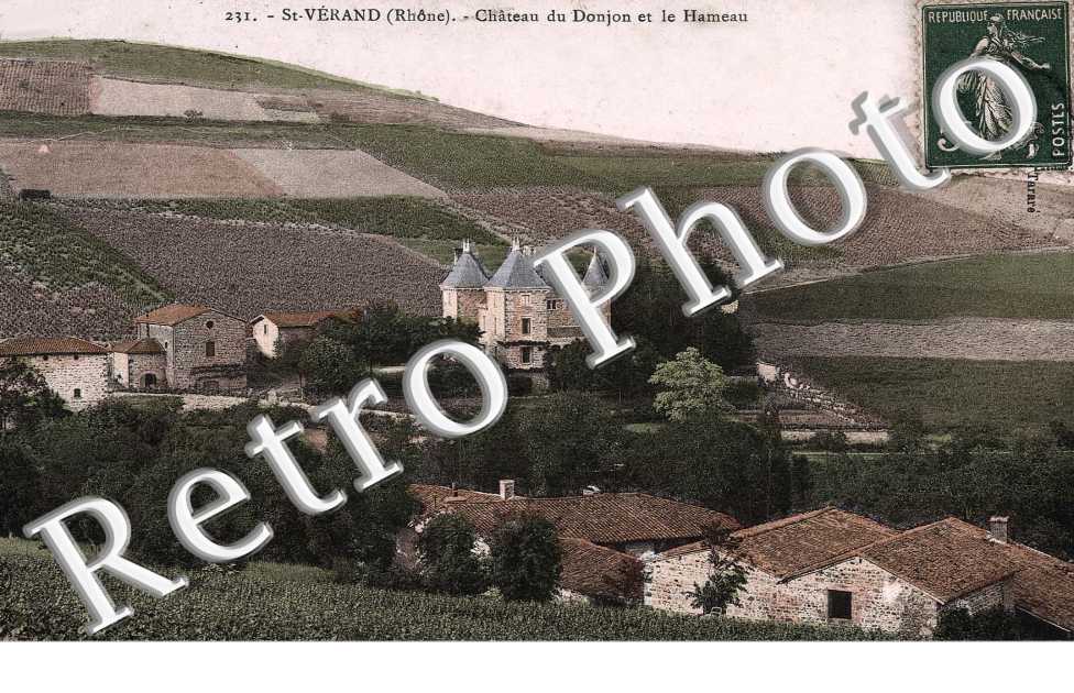 Chateau du Donjon et le hameau