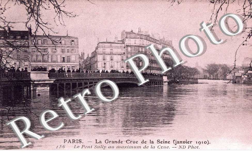 LE PONT SULLY AU MAXIMUM DE LA CRUE