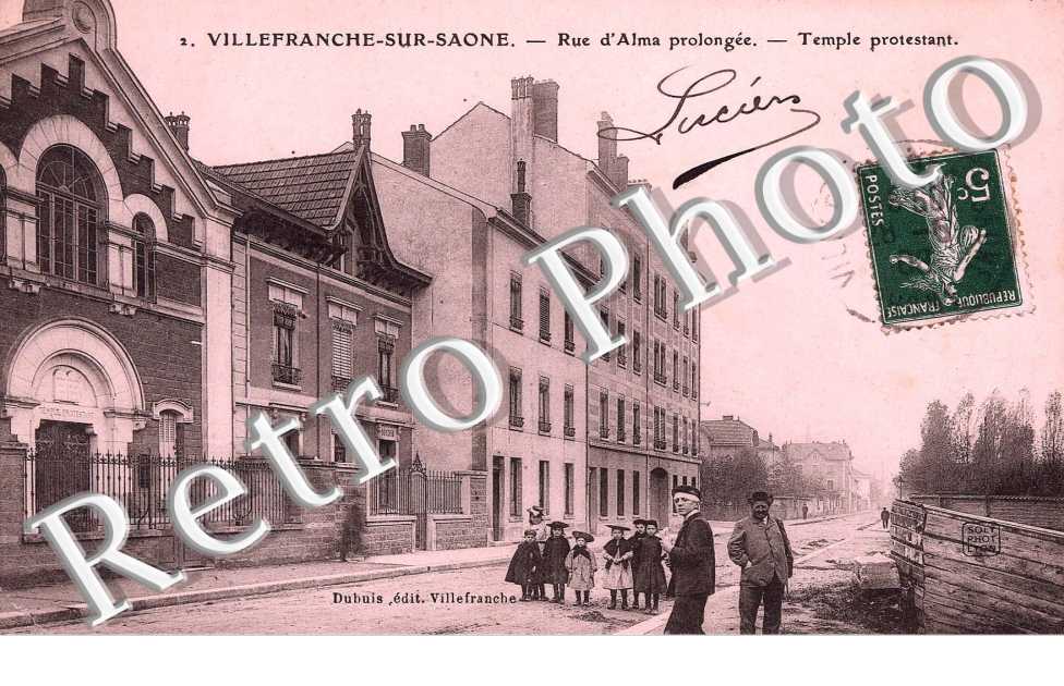 Rue d&#039;Alma prolongee - Temple protestant