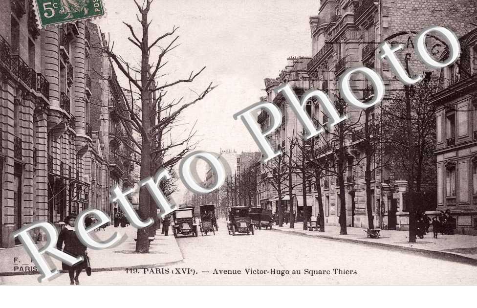 Avenue Victor Hugo au Square Thiers