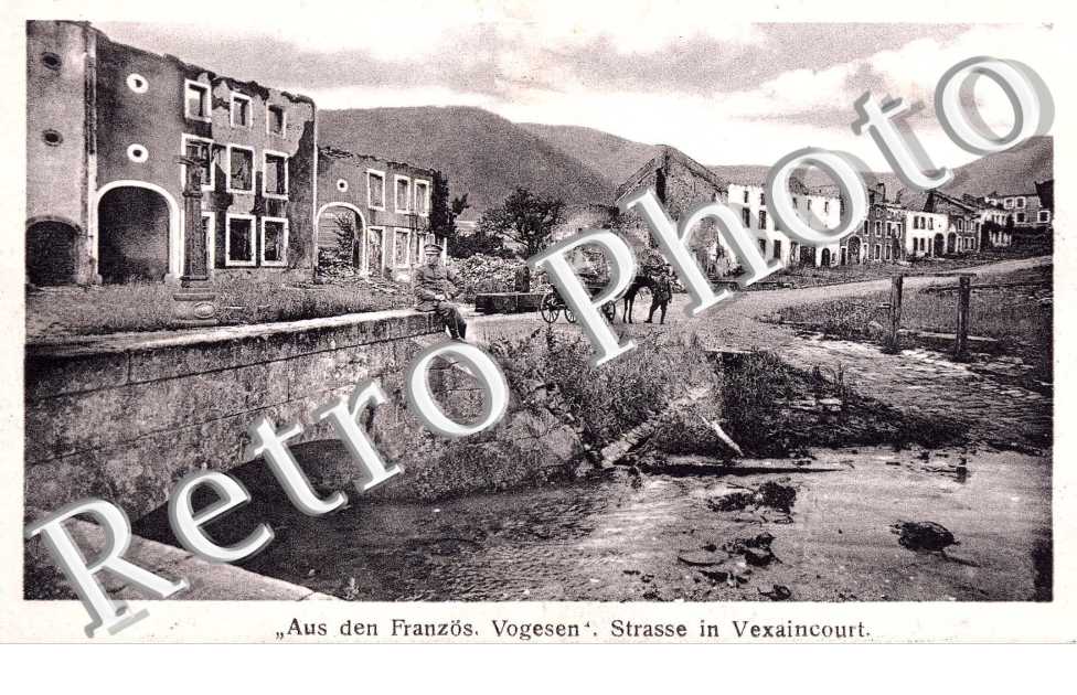 Aus den Franzos. Vogesen. Strasse in Vextraincourt