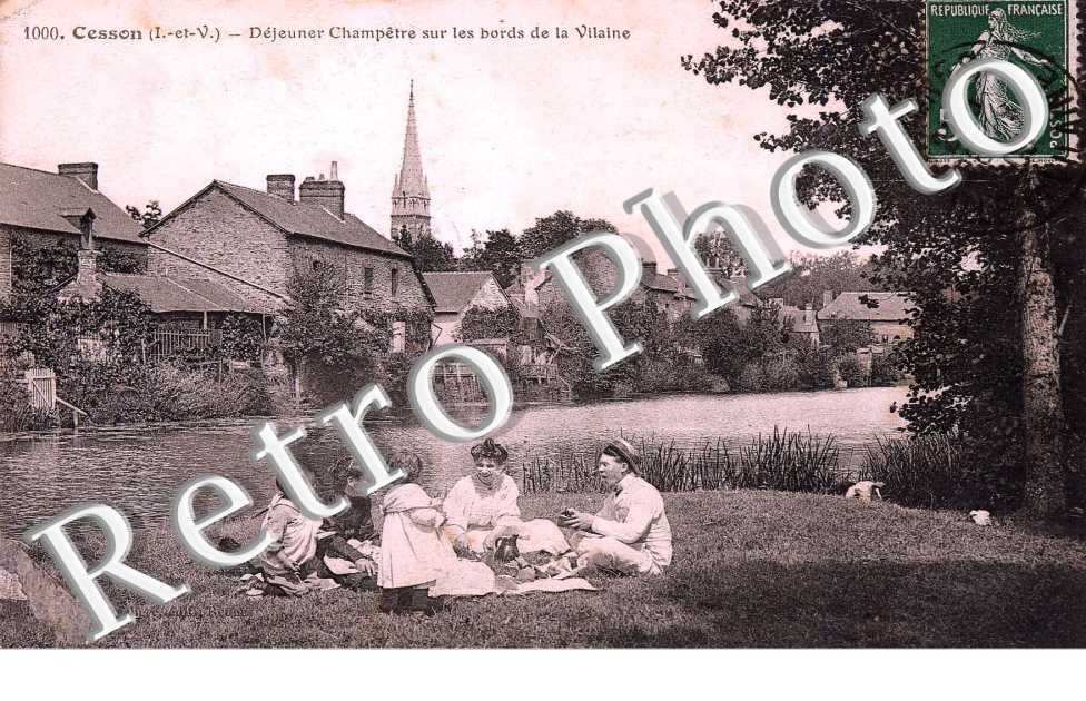 Dejeuner champetre sur les bords de la Vilaine