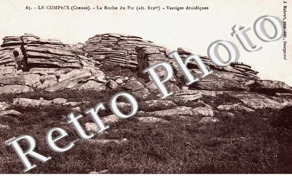 la Roche du Pic - vestiges Druidiques