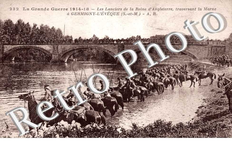 Les Lanciers de la Reine d&#039;angleterre traversant la Marne