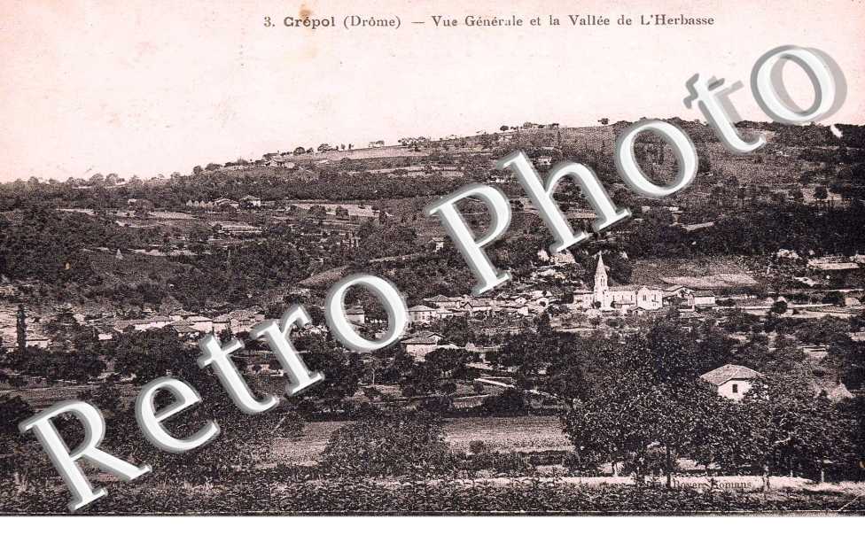Vue generale et la vallee de l'Herbasse