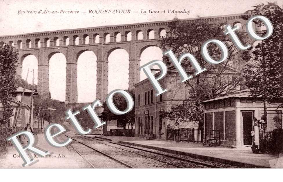 Roquefavour, La Gare et l'Aqueduc
