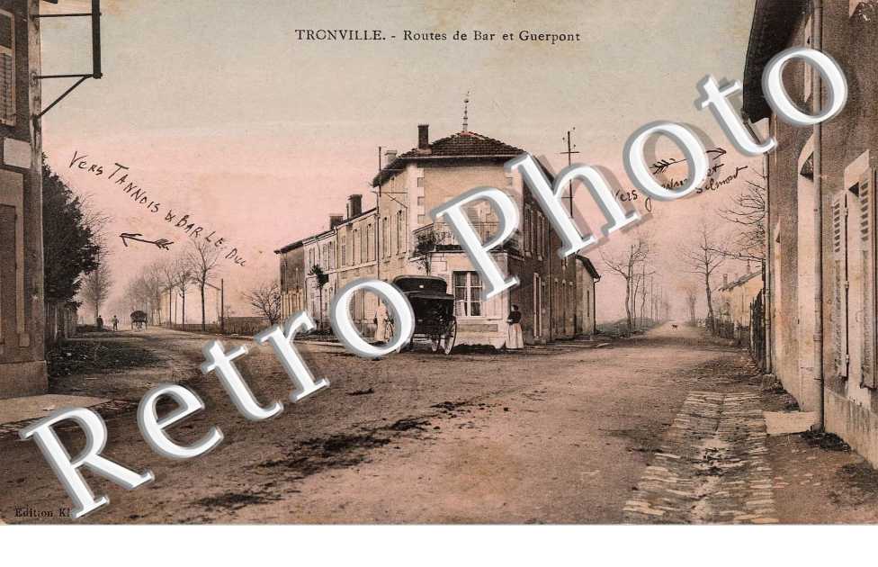 routes de Bar et Guerpont (couleur)