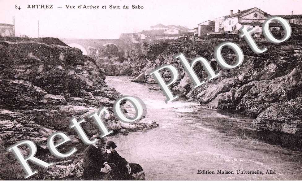 Vue d'Arthez et saut du Sabo
