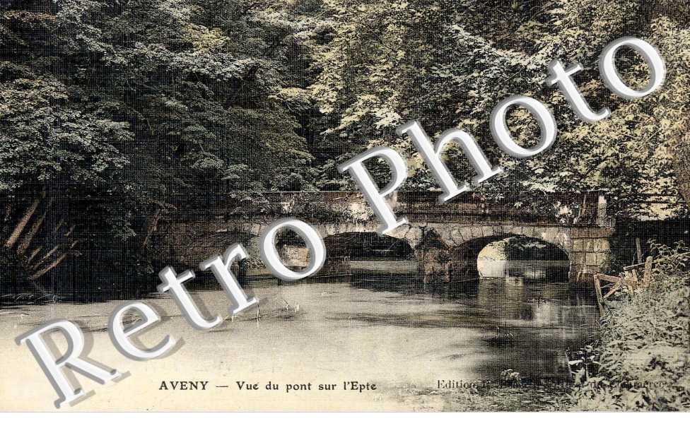 Vue du pont sur l&#039;Epte  - Aveny