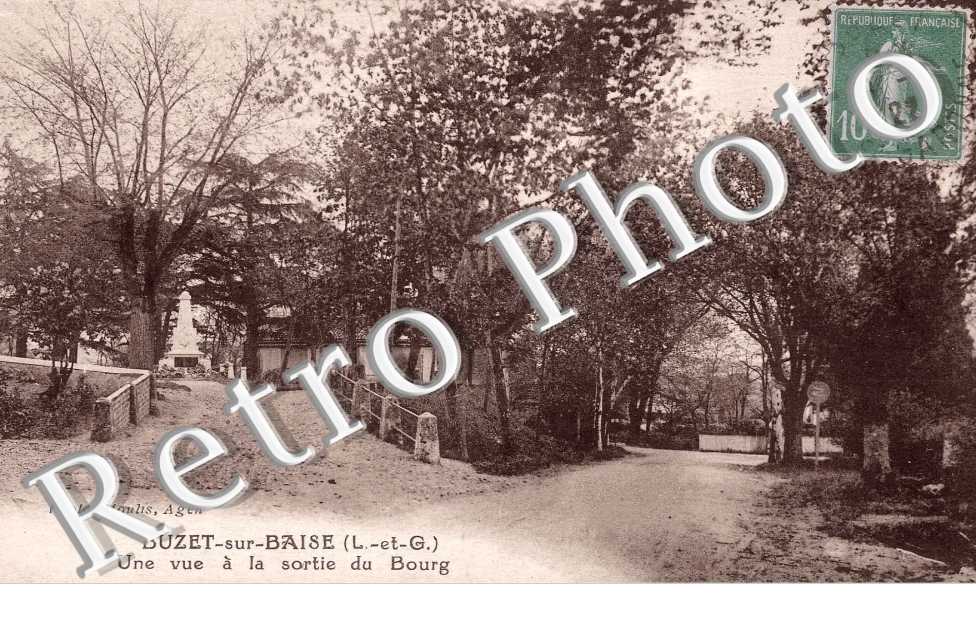 Une vue de la sortie du bourg