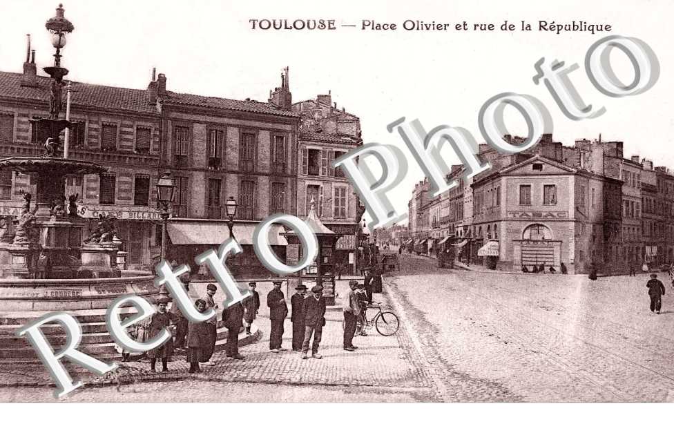 la Place Olivier et rue de la République Quartier Saint-Cyprien