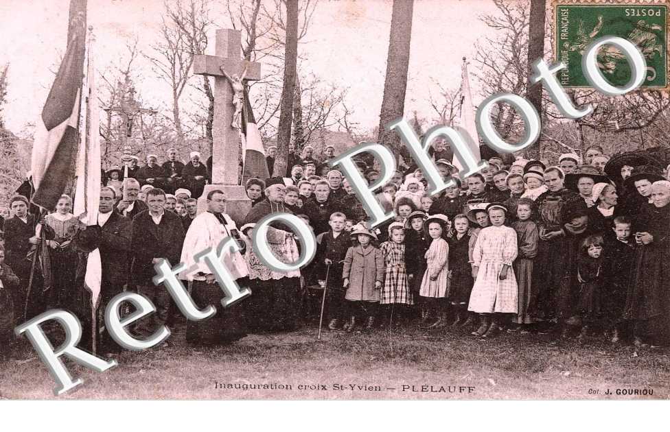 inauguration Croix Saint Yvien