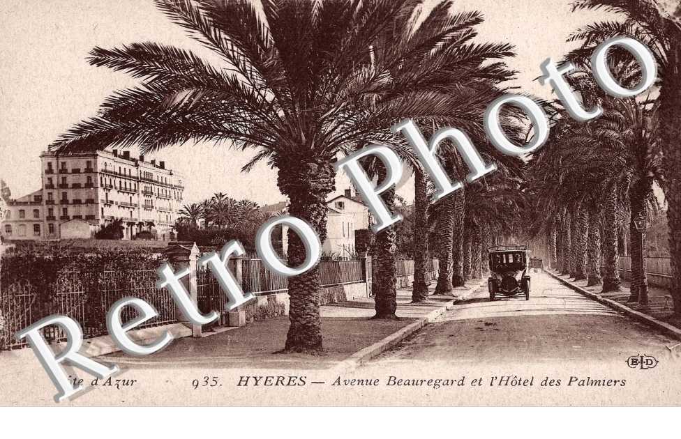 Avenue Beauregard et l&#039;Hotel des Palmiers