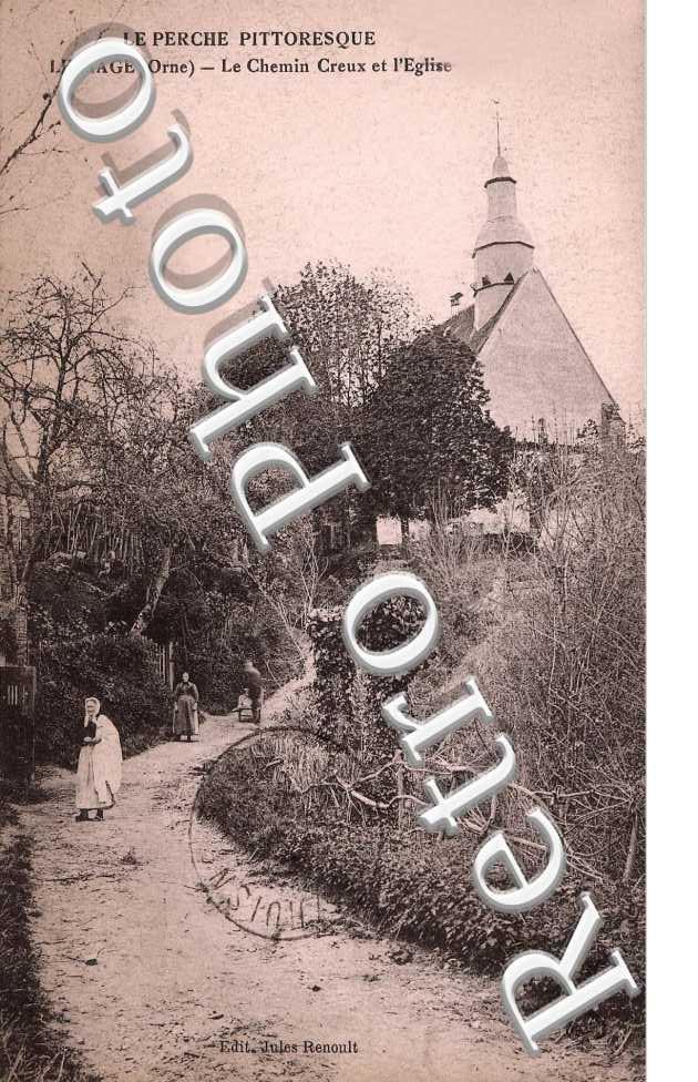 le chemin creux et l&#039;eglise