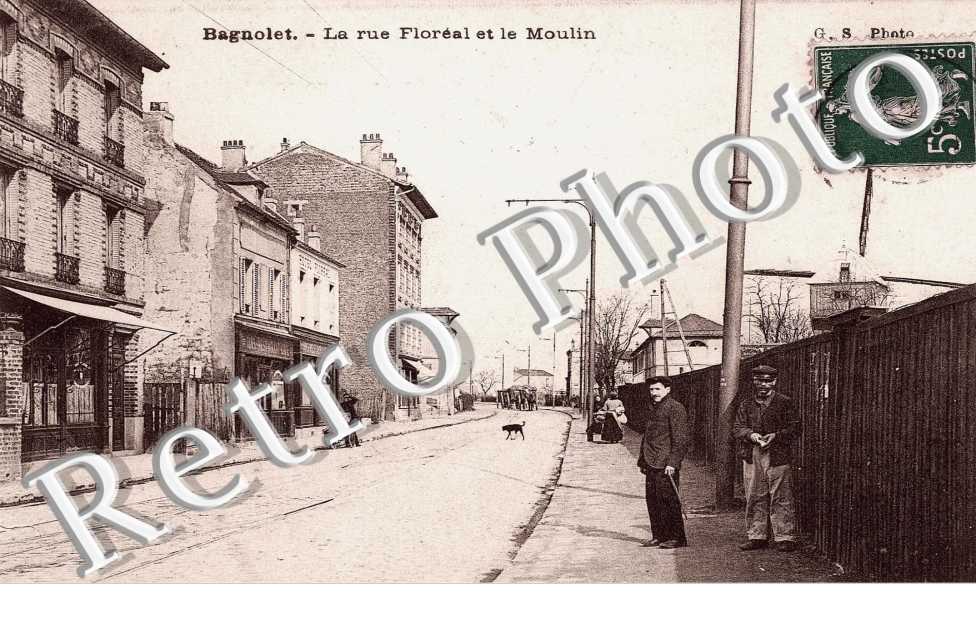 la rue Floreal et le moulin