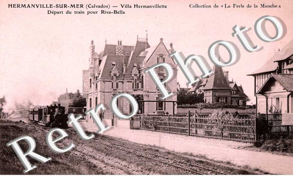 villa Hermanvillette, depart du train pour Riva-Bella