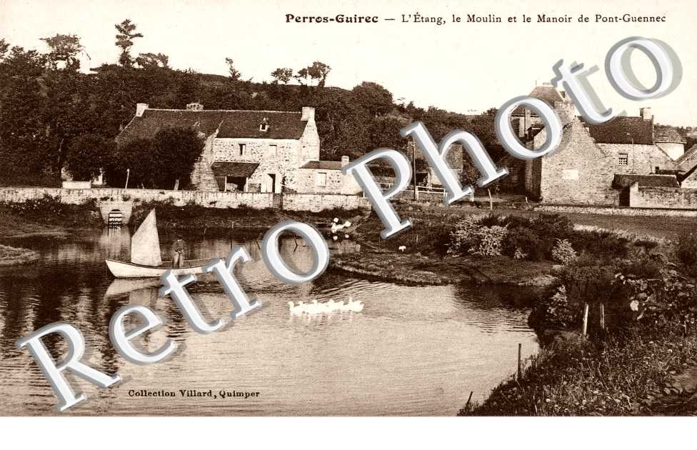 L'ETANG LE MOULIN et le Manoir de Pont-Guennec