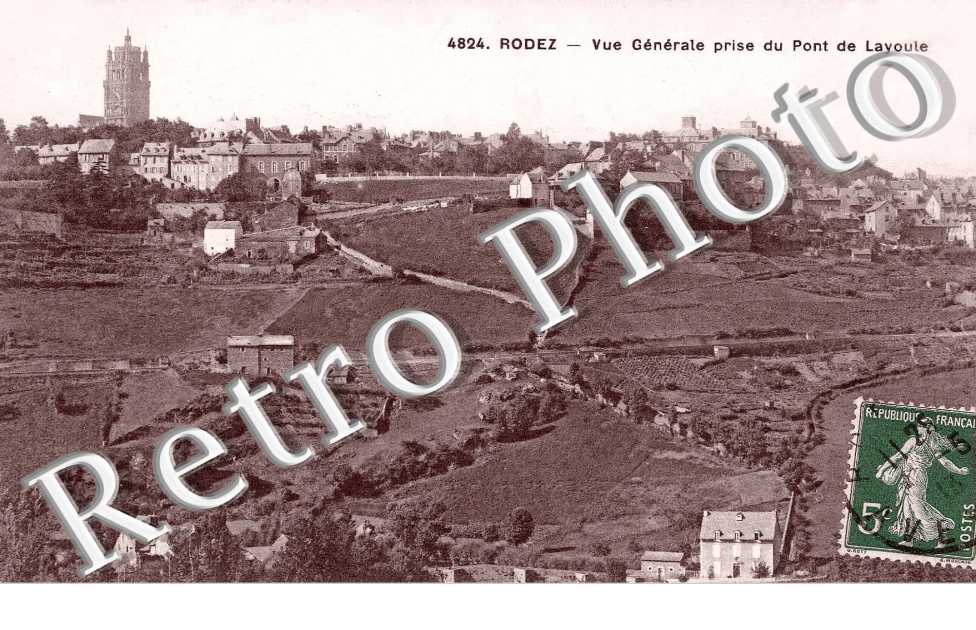 Vue Generale prise du Pont de Layoule