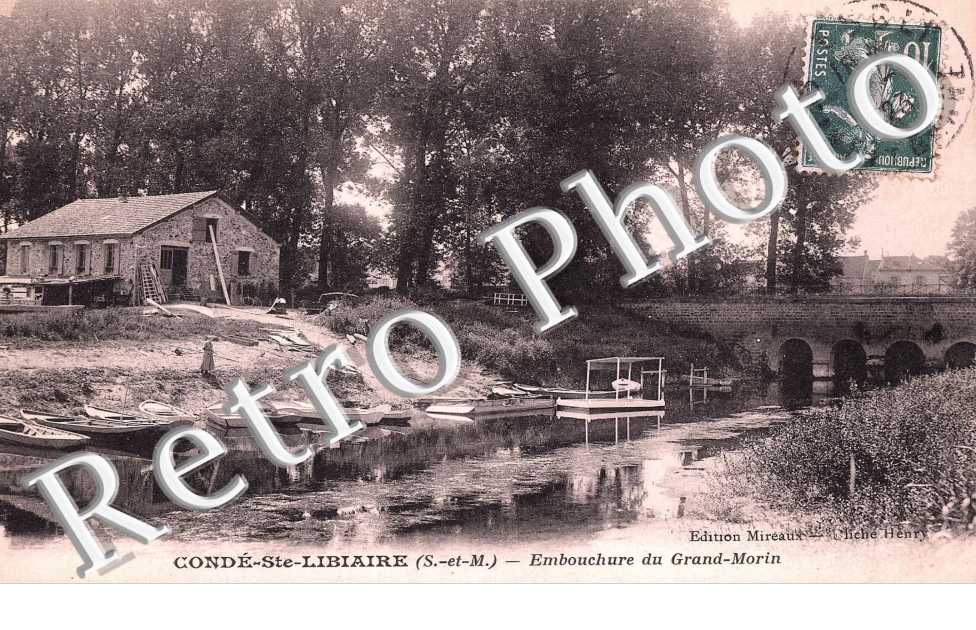 Embouchure du Grand Morin - Barques