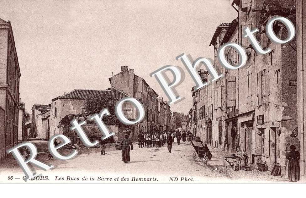 les rues de la Barre et des remparts
