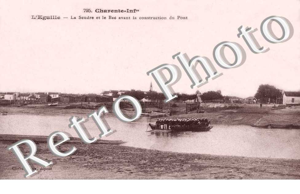 La Seudre et le bac avant la construction du pont