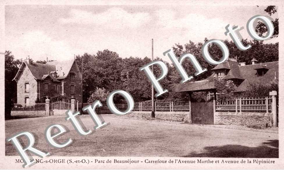 Parc de Beausejour - carrefour de l&#039;avenue marthe et avenue de la pepiniere