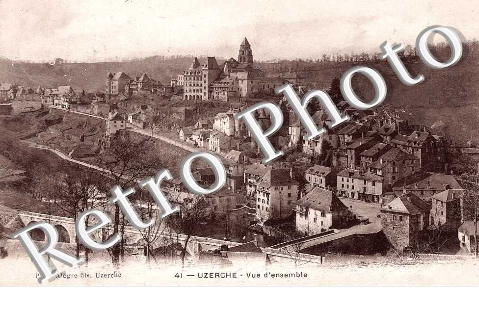 VUE D&#039;ENSEMBLE UZERCHE 1905