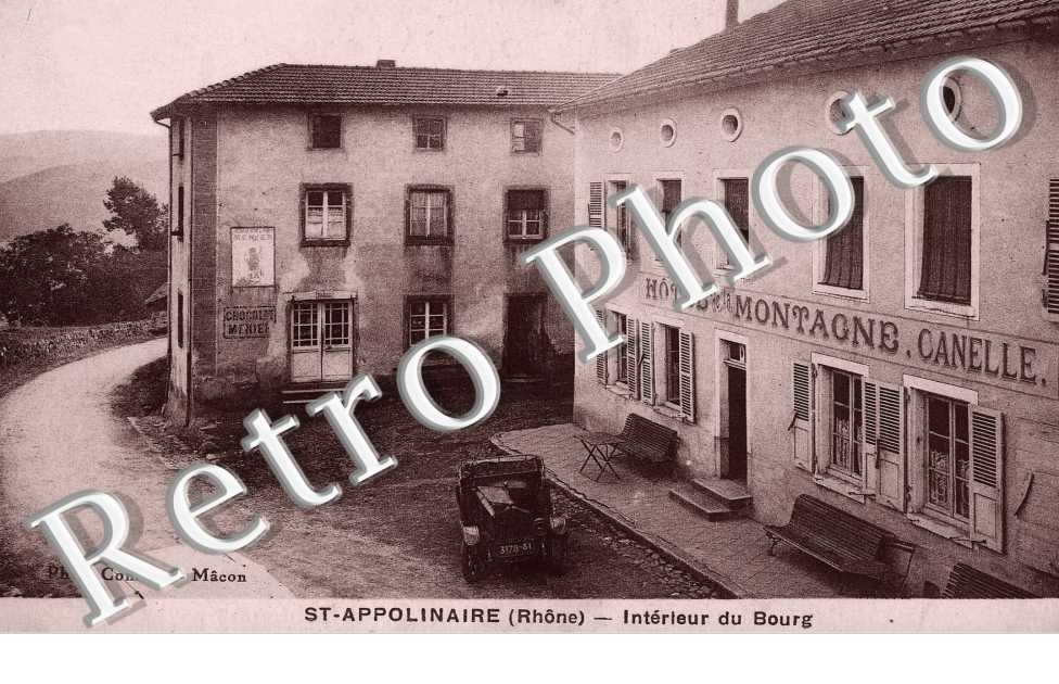 intérieur du bourg, Hôtel de la Montagne. Canelle