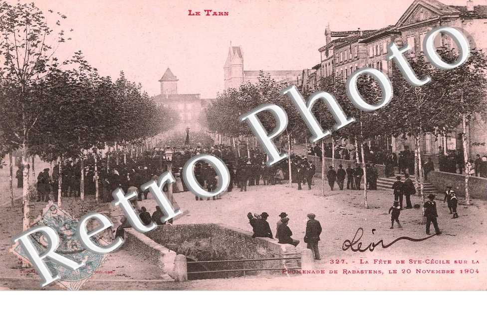 La fete de Ste Cecile sur la promenade de rabastens, le 20 novembre 1904