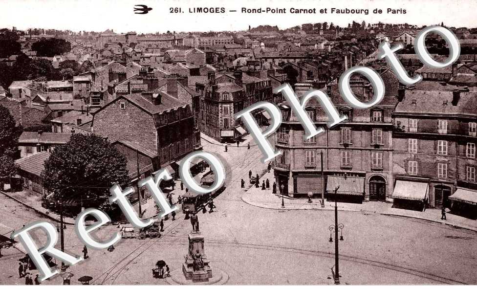 Rond point Carnot et faubourg de Paris
