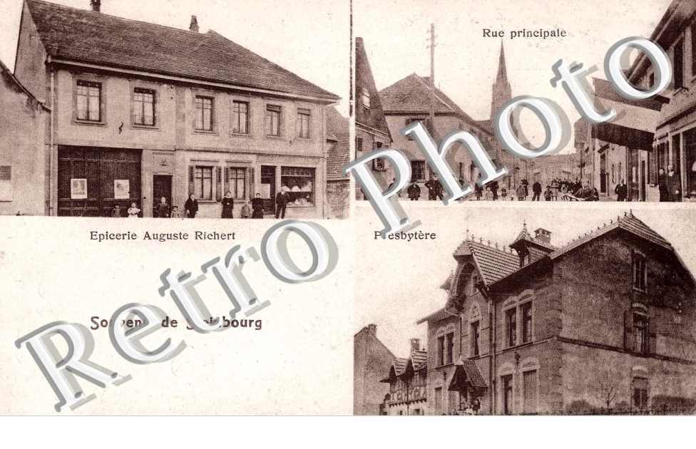 rue principale, presbytere, epicerie Auguste Richert
