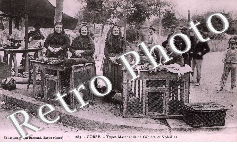 types marchands de gibiers et volailles