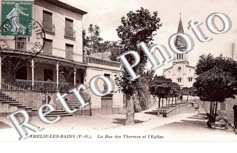 la rue des thermes et l&#039;eglise