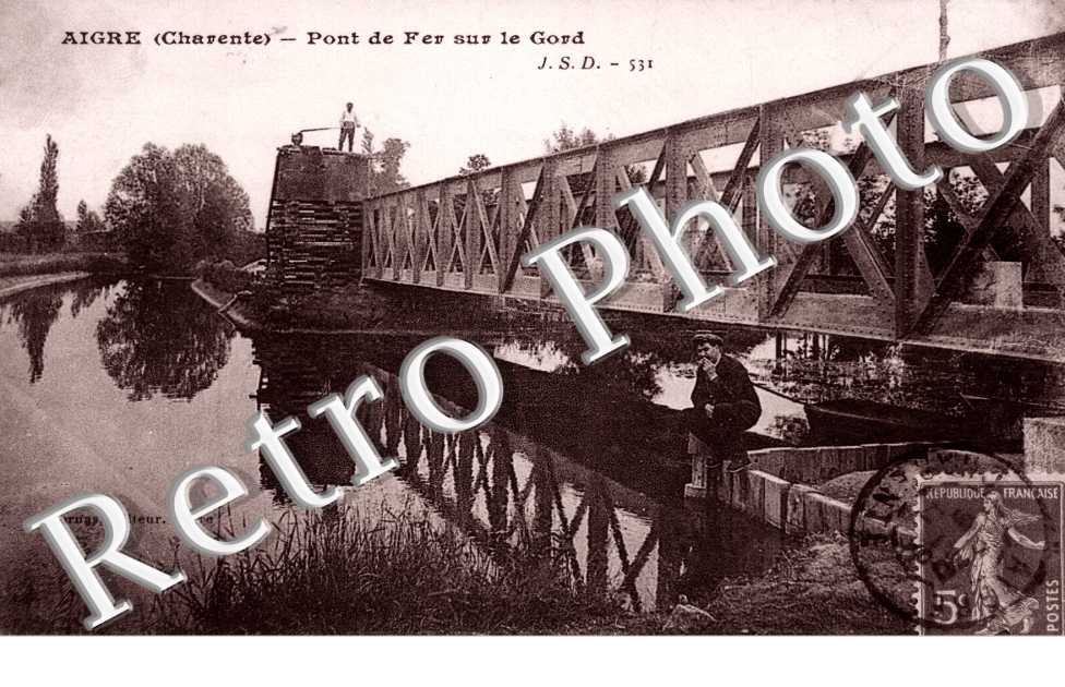 Pont de fer sur le Gord