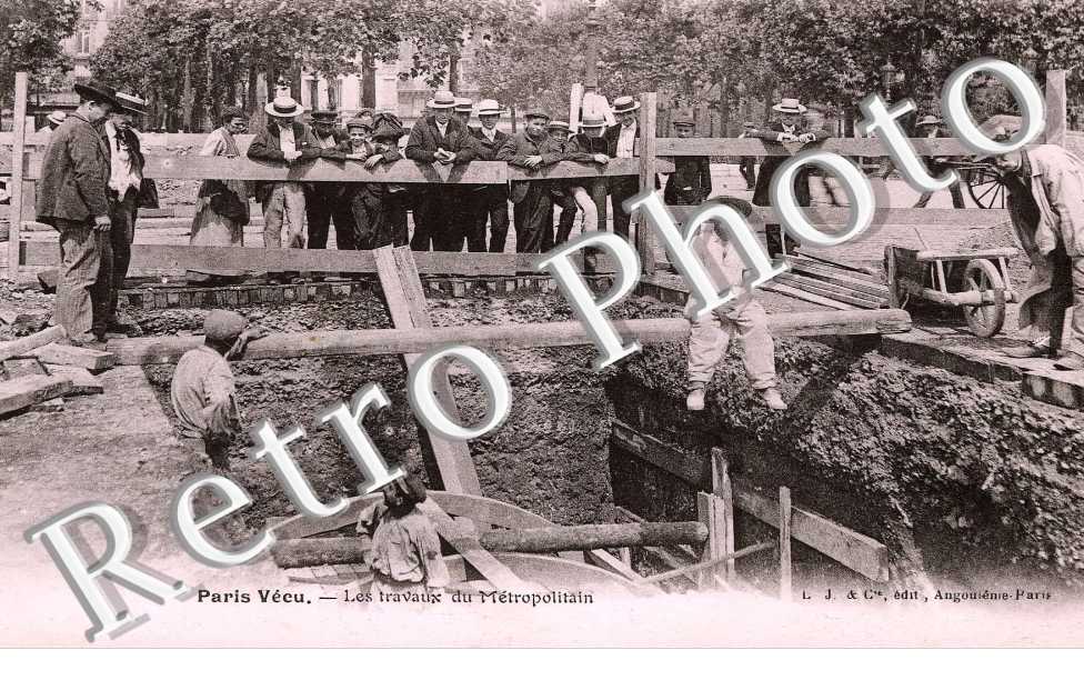 les travaux du metropolitain