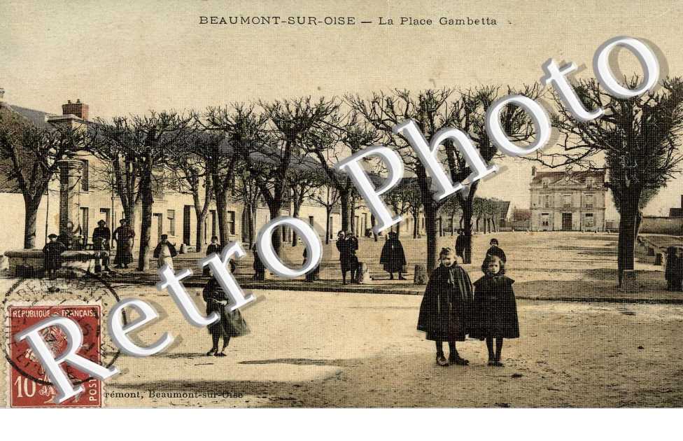 La place Gambetta (toilee couleur)