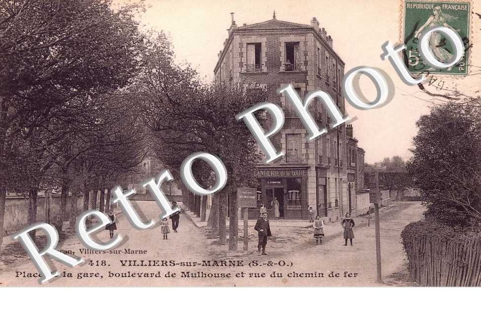 Place de la Gare, boulevard de Mulhouse et rue du Chemin de Fer
