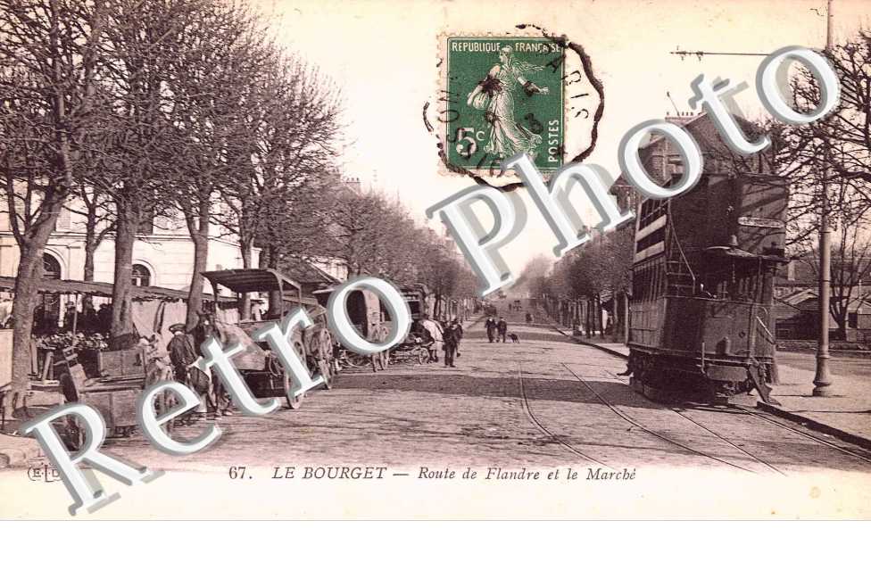 Route de Flandre et le marche - Tramway