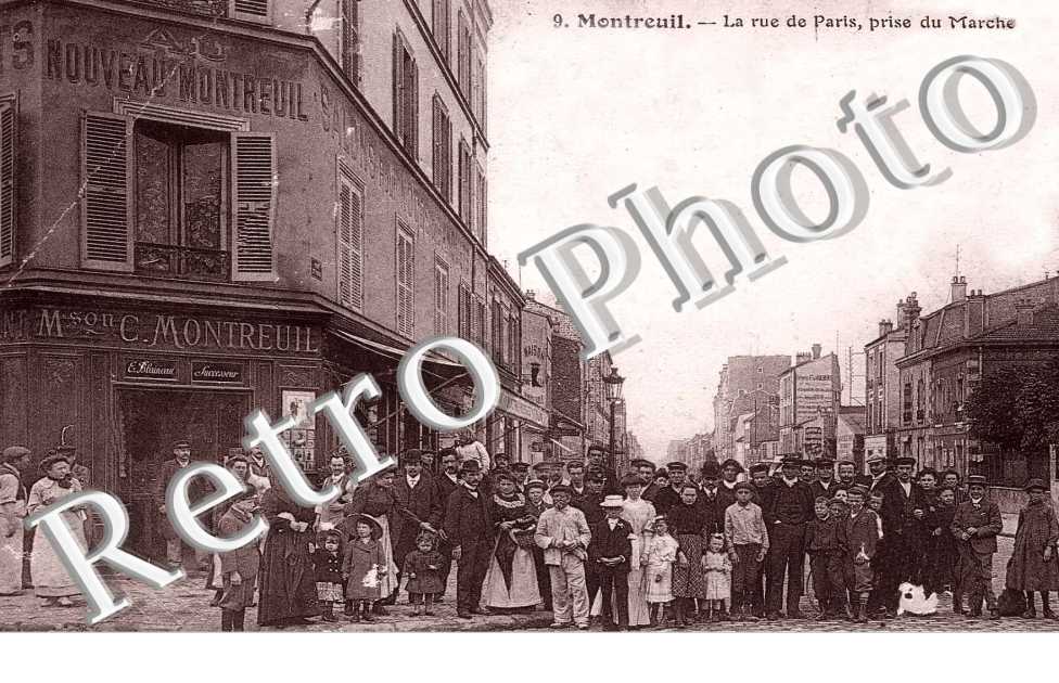 La Rue de Paris prise du Marché