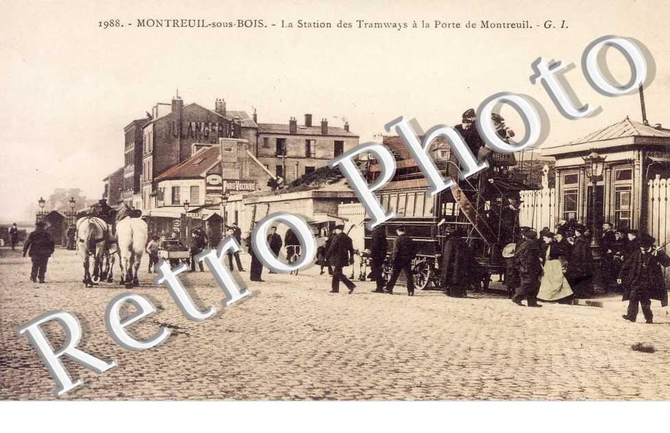 La Station des Tramways à la Porte de Montreuil