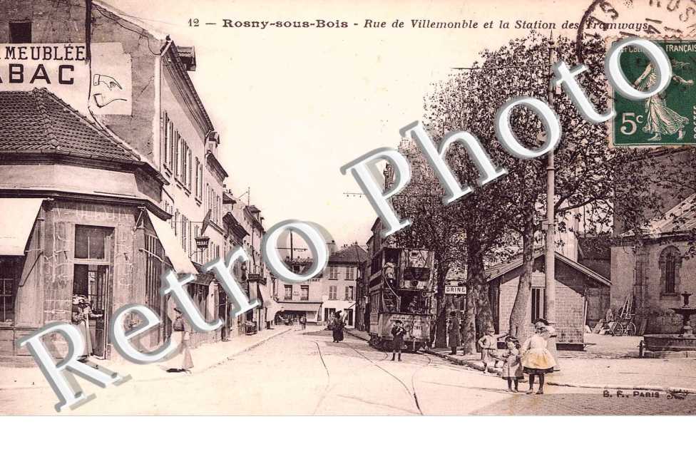 Rue de Villonble et la station des Tramways