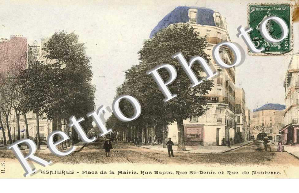 place de la mairie Rue Bapts Rue Saint-Denis et rue de Nanterre