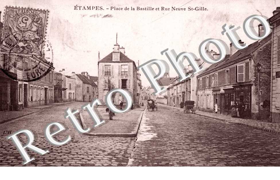 Place de la Bastille et Rue Neuve St Gille