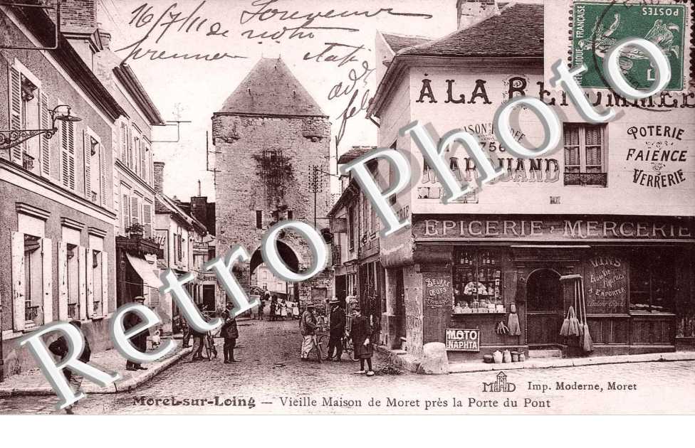 Vieille maison de Moret pres la porte du Pont