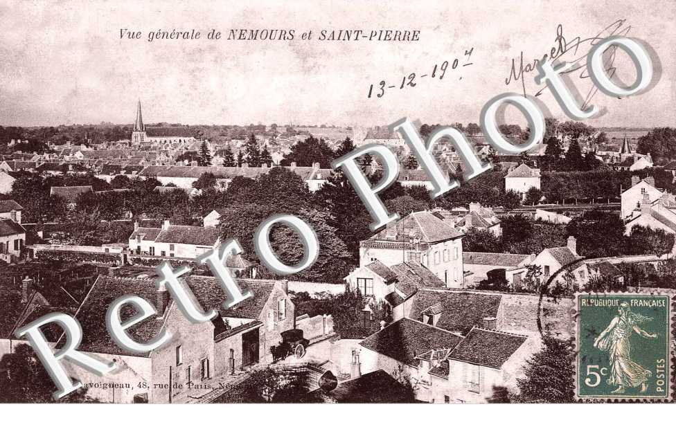 Vue Generale de Nemours et Saint-Pierre